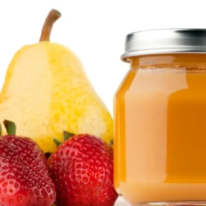 Homemade Pear & Strawberry Baby Puree