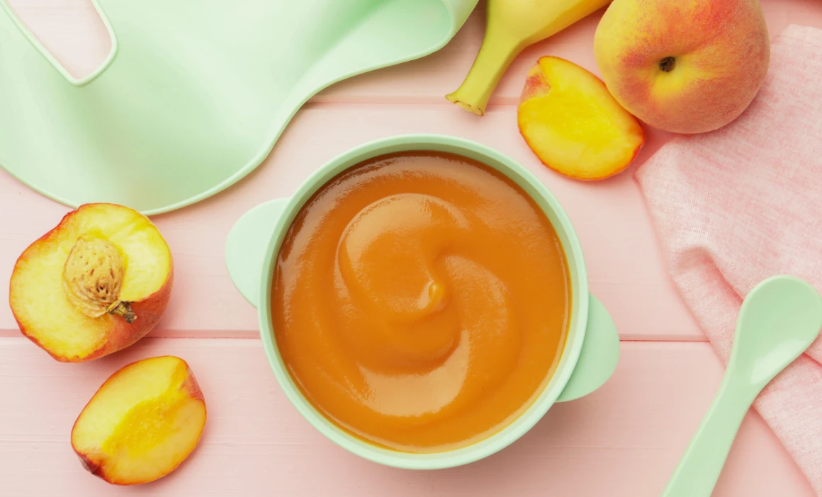 Peach & Banana Baby Puree Recipe