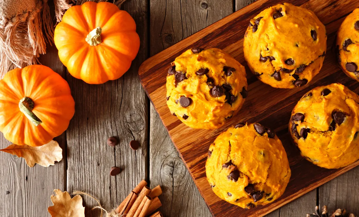 Fluffy & Healthy Pumpkin Muffins