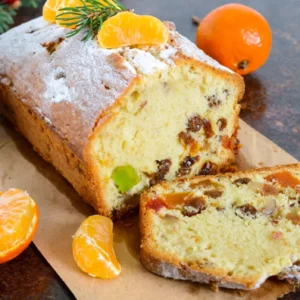 Festive Nut and Fruit Tangerine Cake