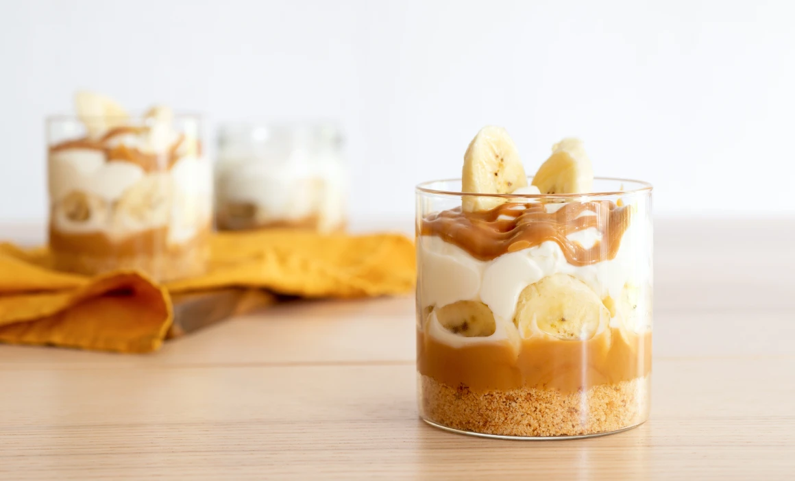 Homemade Banoffee Pie in a Glass