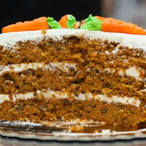 Classic Carrot Cake with Double Layered Cream Cheese Frosting