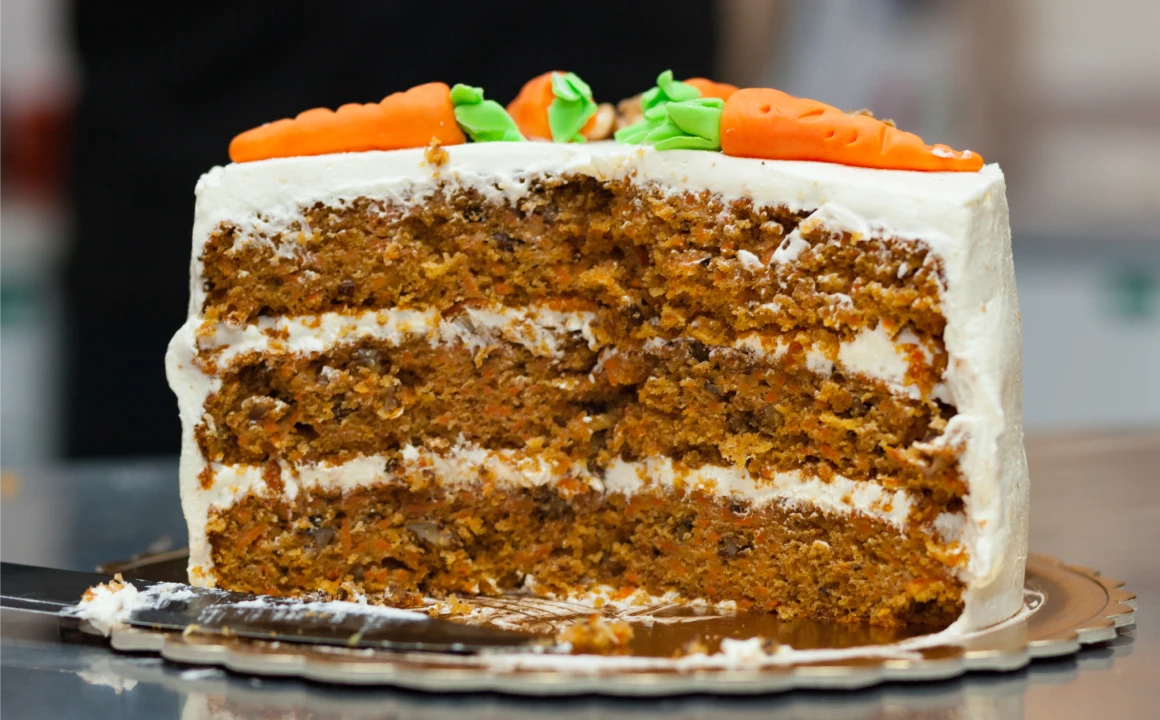 Classic Carrot Cake with Double Layered Cream Cheese Frosting