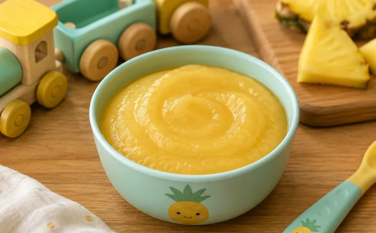 Easy Pineapple Purée for Babies (6+ Months)
