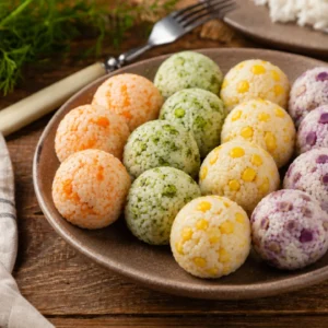 Rice and Vegetable Balls for Toddlers