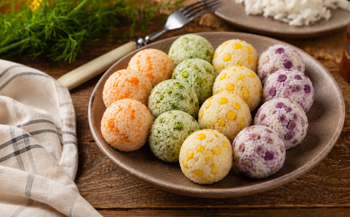 Rice and Vegetable Balls for Toddlers