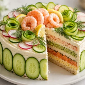 Swedish Smörgåstårta Recipe (Swedish Sandwich Cake)