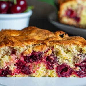 Easy Cherry Sponge Cake Recipe (Soft & Fluffy Cherry Dessert)